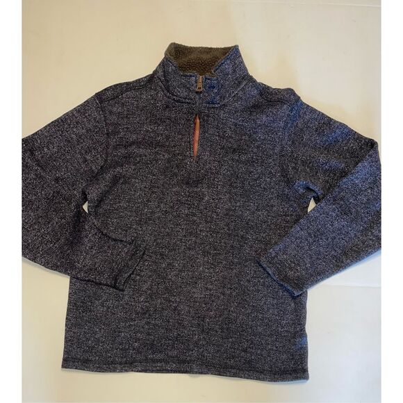 Men’s‎ Sweater Weatherproof Vintage Medium  1/4 Zip Polyester Blue A54 - Picture 1 of 6